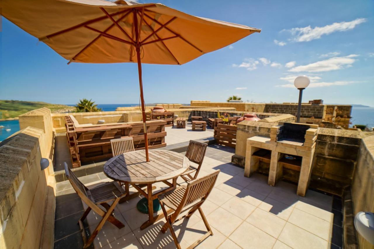 Getawaynpetto Private Duplex Maisonette With Jacuzzi Hot Tub Mgarr Exterior foto